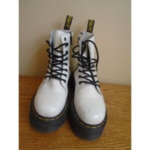 Dr Martens White Jadon Platform Boots